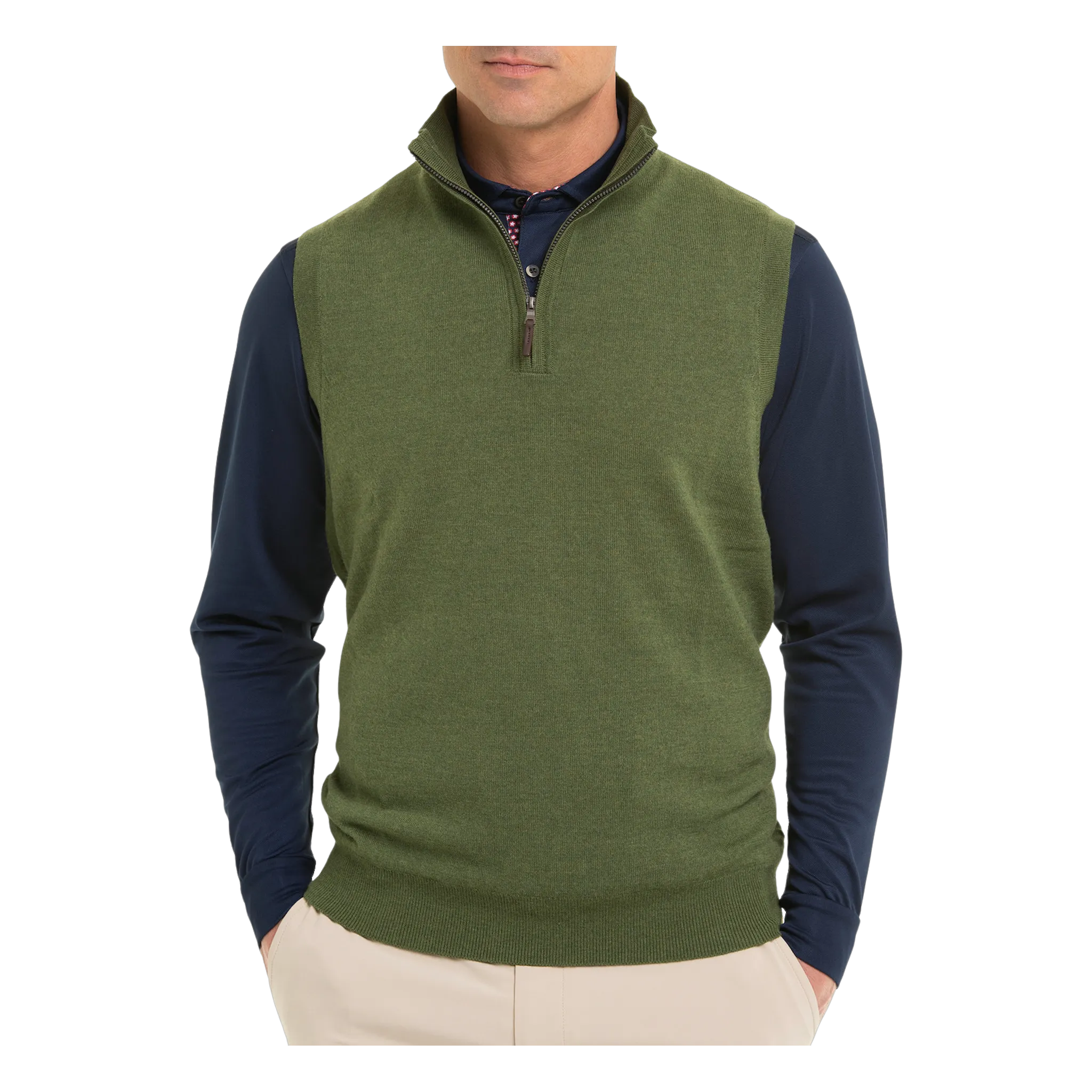 Baruffa Merino 1/4 Zip Windvest
