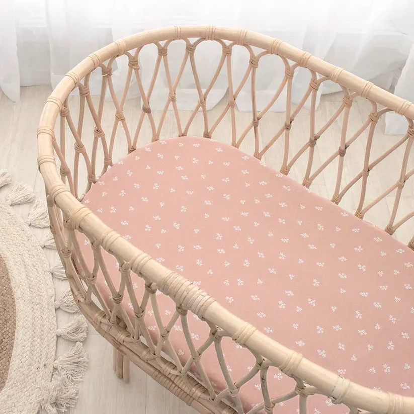 Bassinet Fitted Sheets 2 Pack - Sophia's Garden