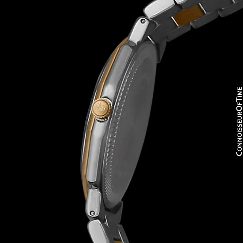 Baume & Mercier Mens Riviera Two-Tone Silver DIal Watch - Stainless Steel and Solid 18K Gold