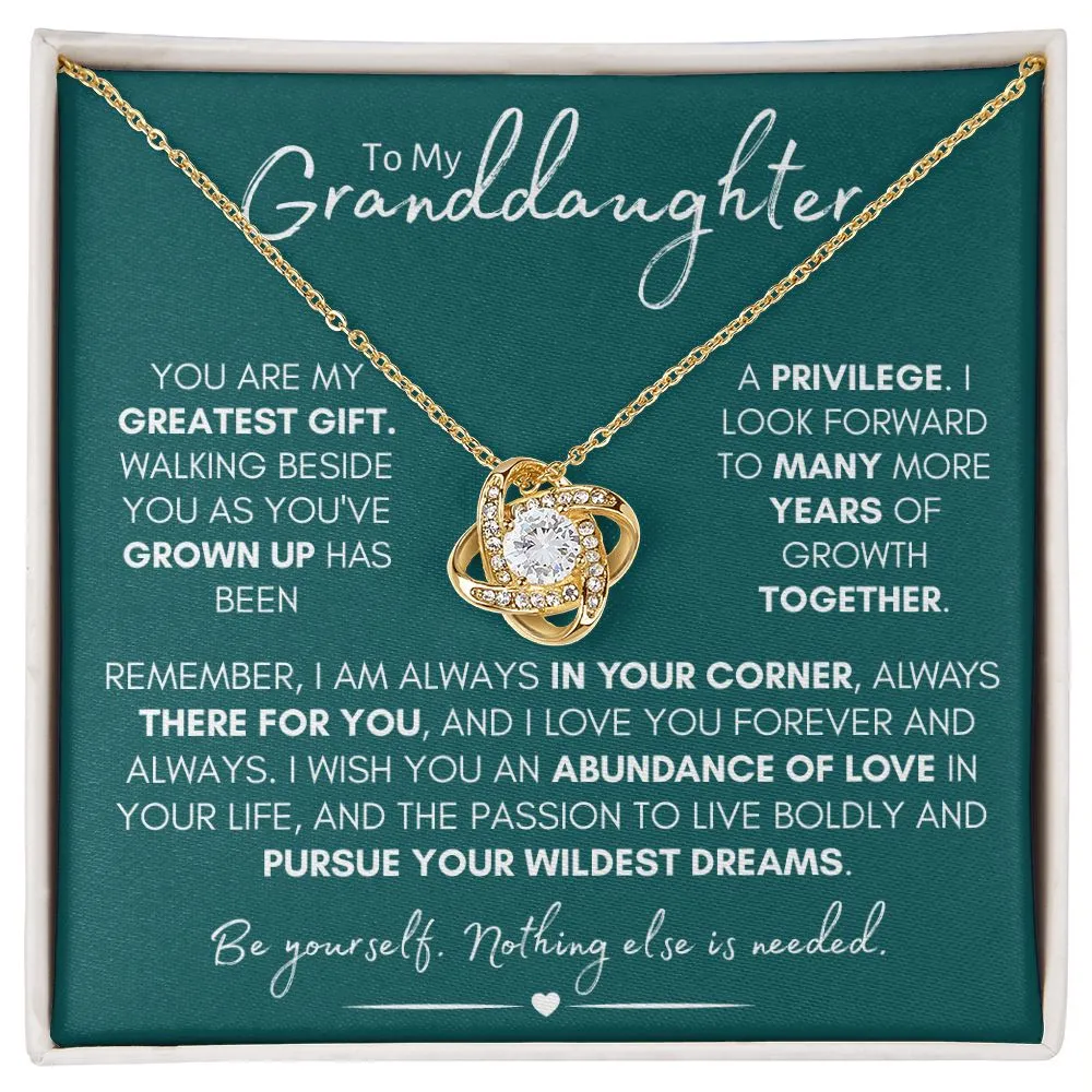 Beautiful Gold Necklace For My Granddaughter (Many Years of Growth)
