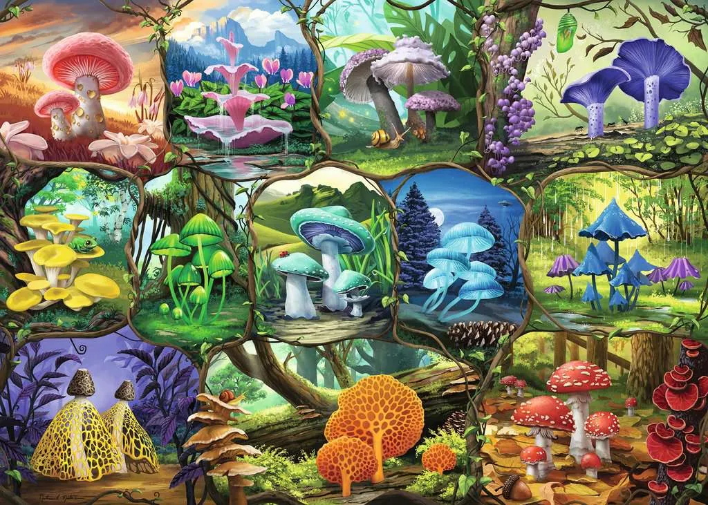 Beautiful Mushrooms 1000 pc Puzzle