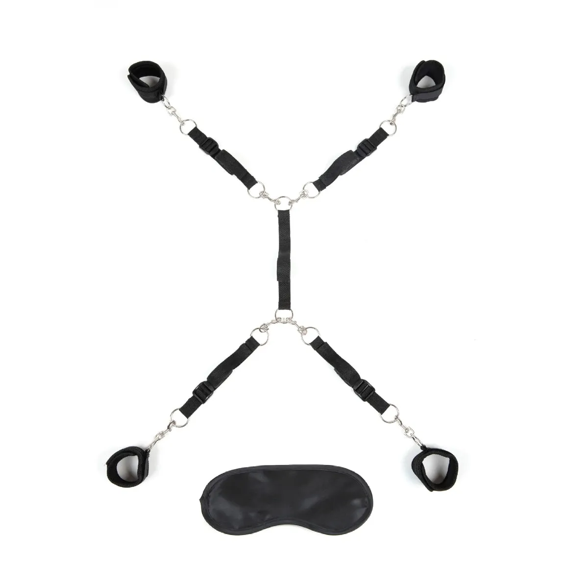 Bed Spreader Set - 7PC Bed Restraint Kit for Ultimate BDSM Experience