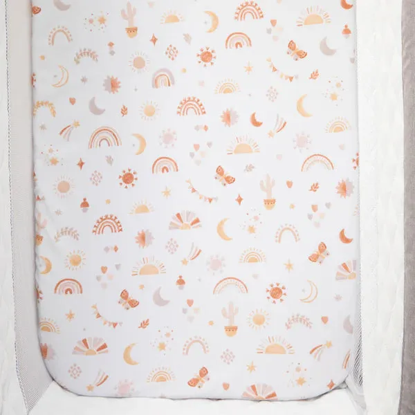 Bedside Bassinet/ Co Sleeper Fitted Sheet - Bohemian Bliss