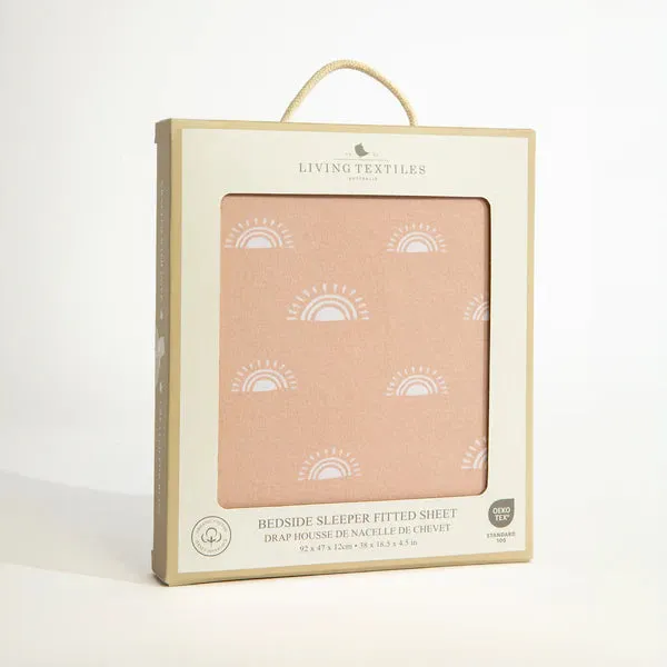 Bedside Bassinet/ Co Sleeper Fitted Sheet - Dusk Rainbow