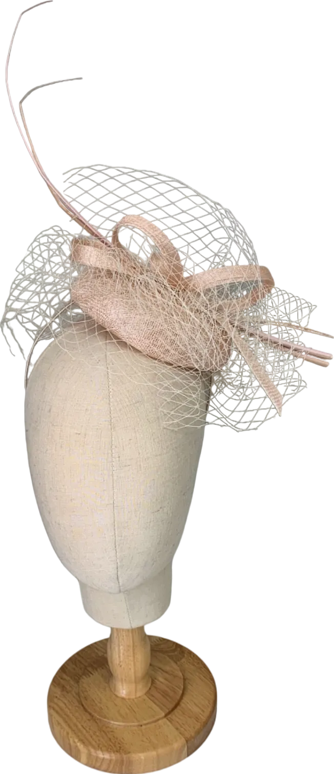 Beige Fascinator One Size
