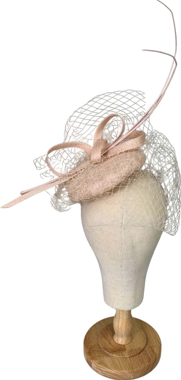 Beige Fascinator One Size