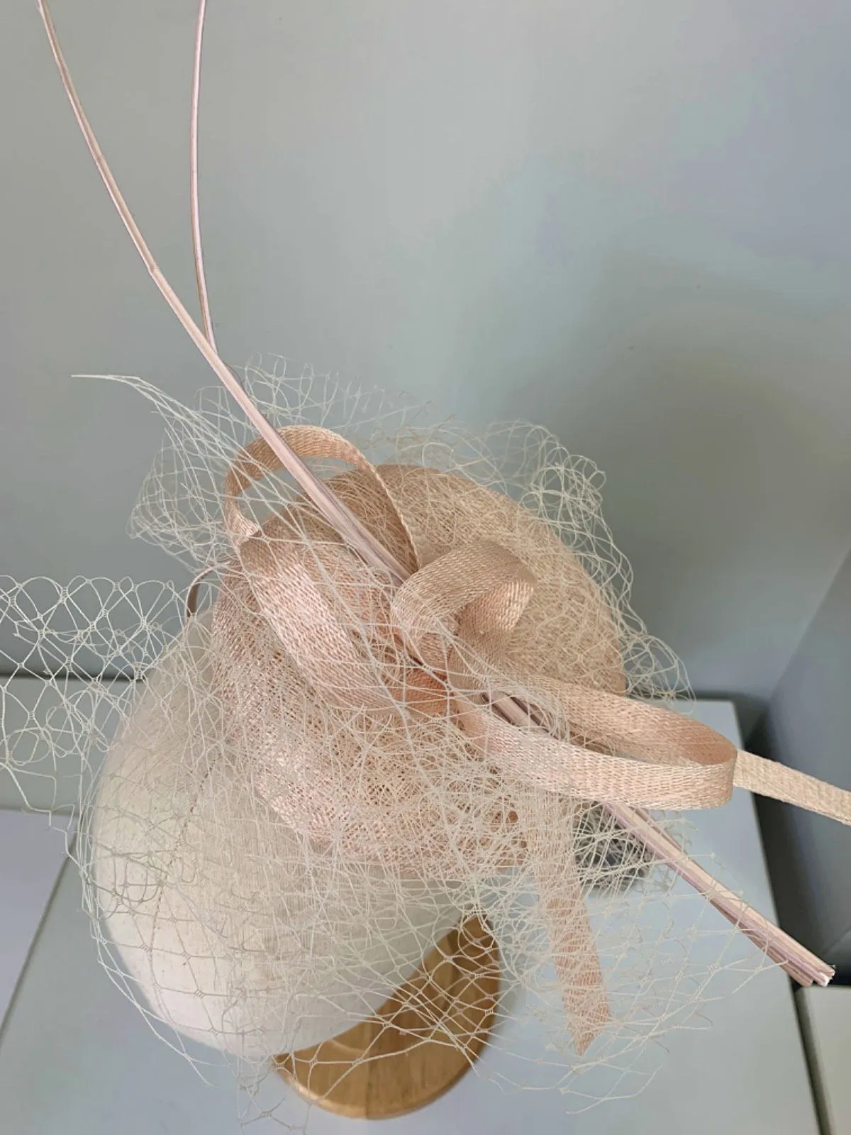 Beige Fascinator One Size