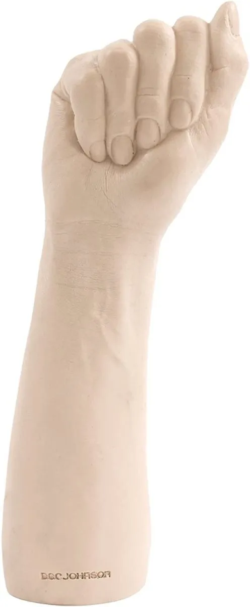 BELLADONNA BITCH FIST - WHITE Anal Fisting Dildo, 11-inch Hand Replica, Phthalate-Free