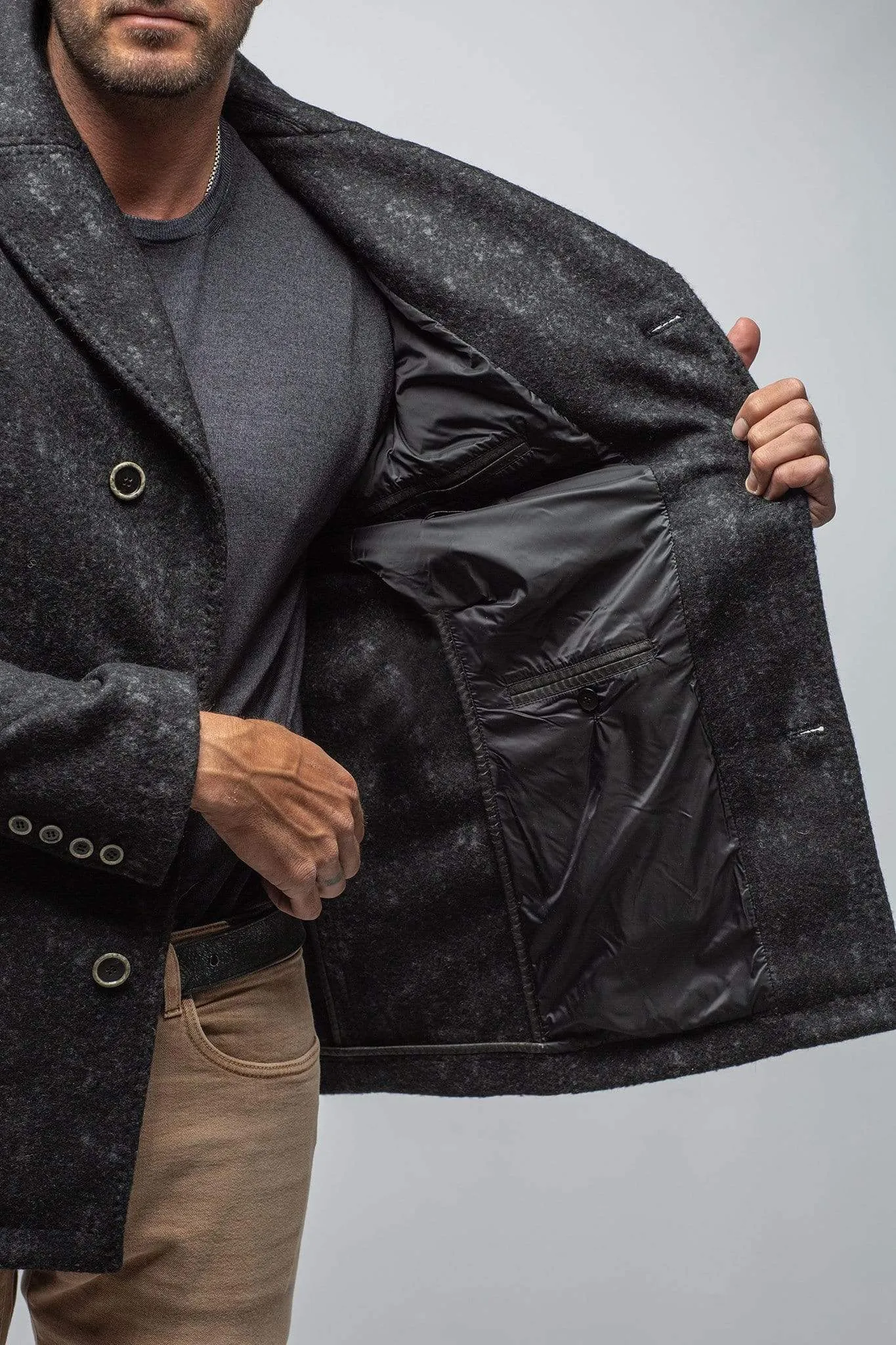 Berlin Topcoat With Snakeskin Trim