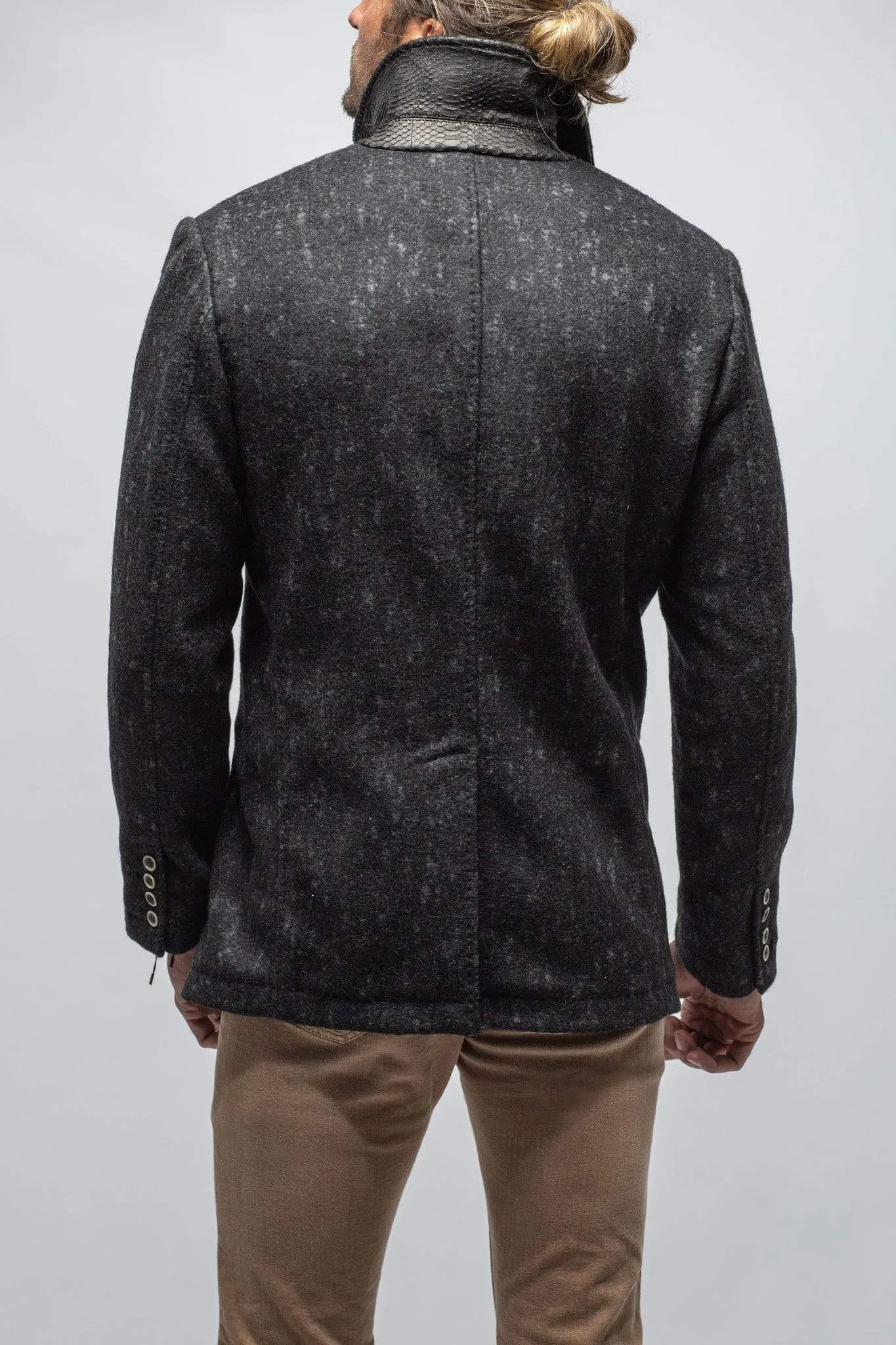 Berlin Topcoat With Snakeskin Trim