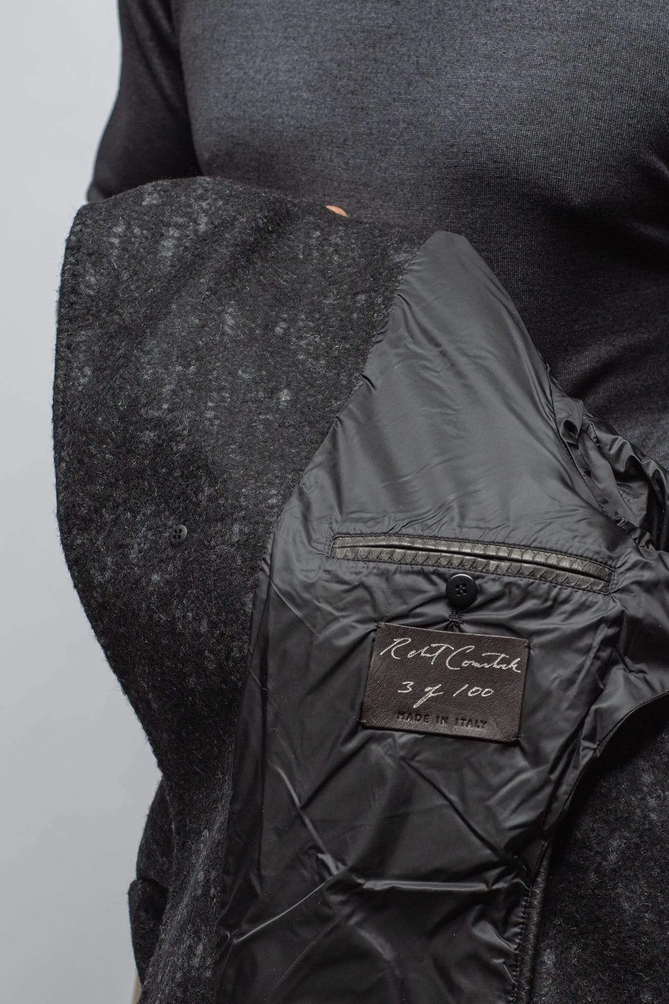 Berlin Topcoat With Snakeskin Trim