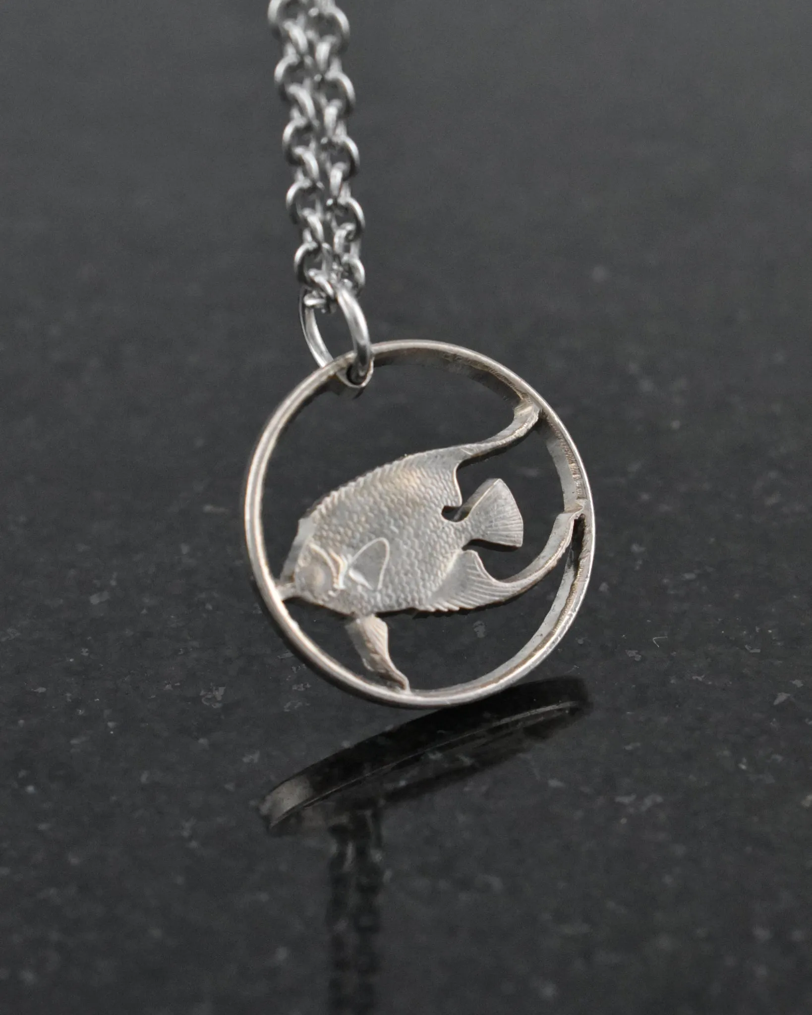 Bermuda - Angelfish Cut Coin Pendant