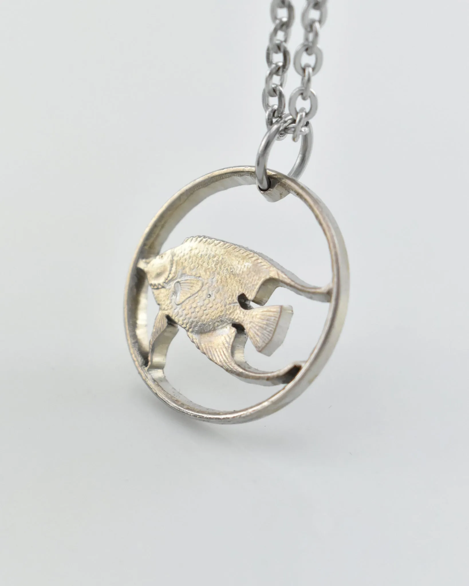 Bermuda - Angelfish Cut Coin Pendant