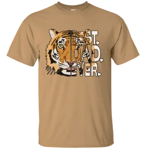 Best Dad Ever Father's Day Tiger Animal Wild Love Heart Daddy Husband Family Gift Unisex T-Shirt