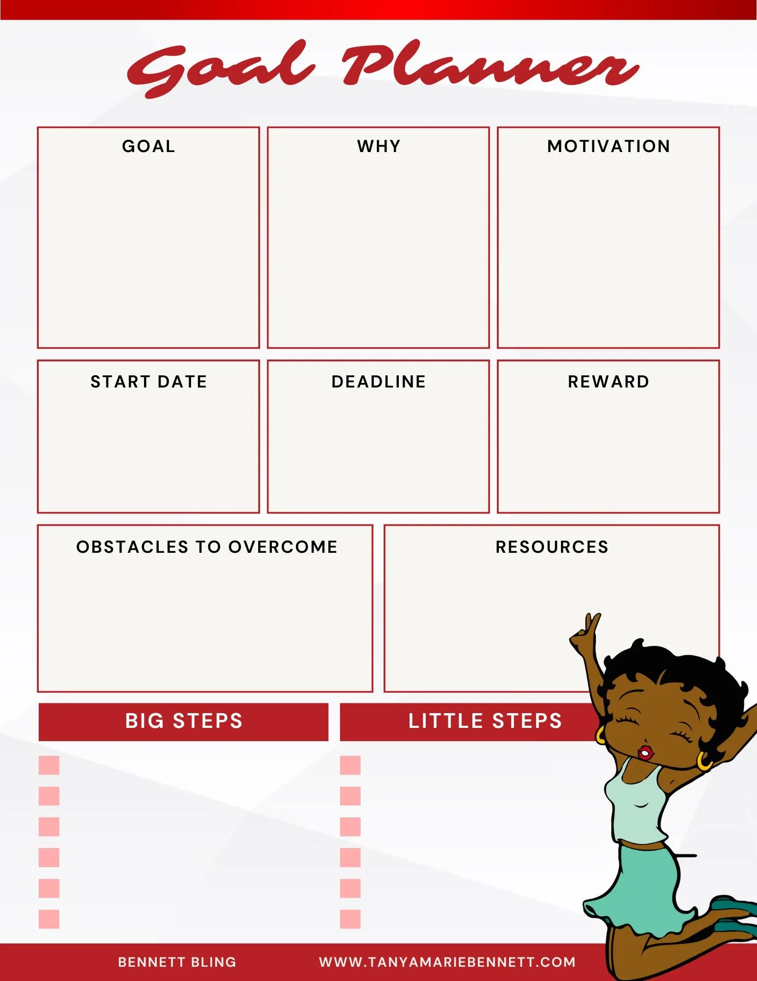 Betty Boop 2025 Planner, Digital Planner 2025, Printable Planner, Budget Planner, Monthly Planner, Weekly Planner, Digital Download, PDF