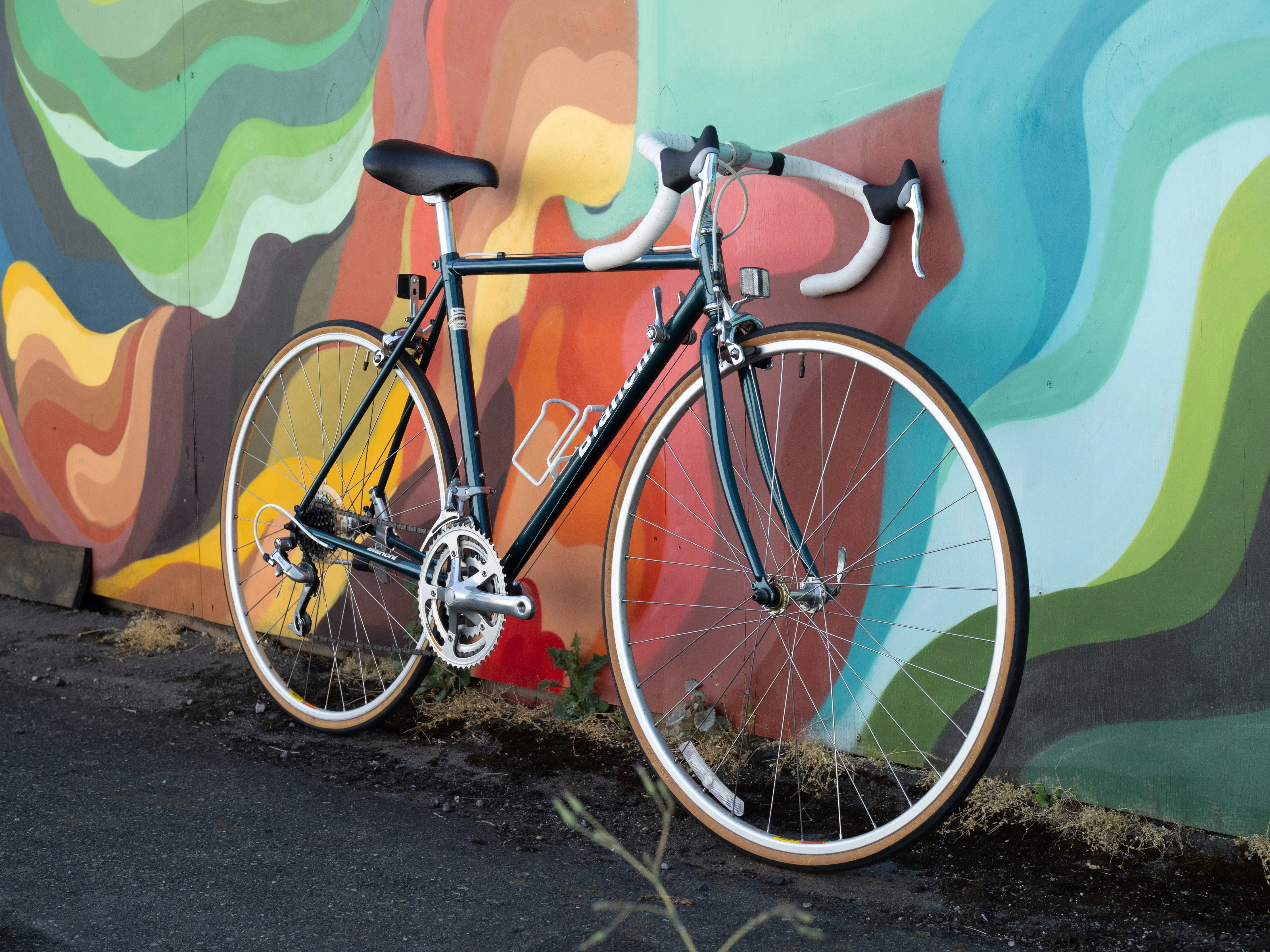 Bianchi Eros vintage road bike, 51cm/Medium, great condition, dark teal & white