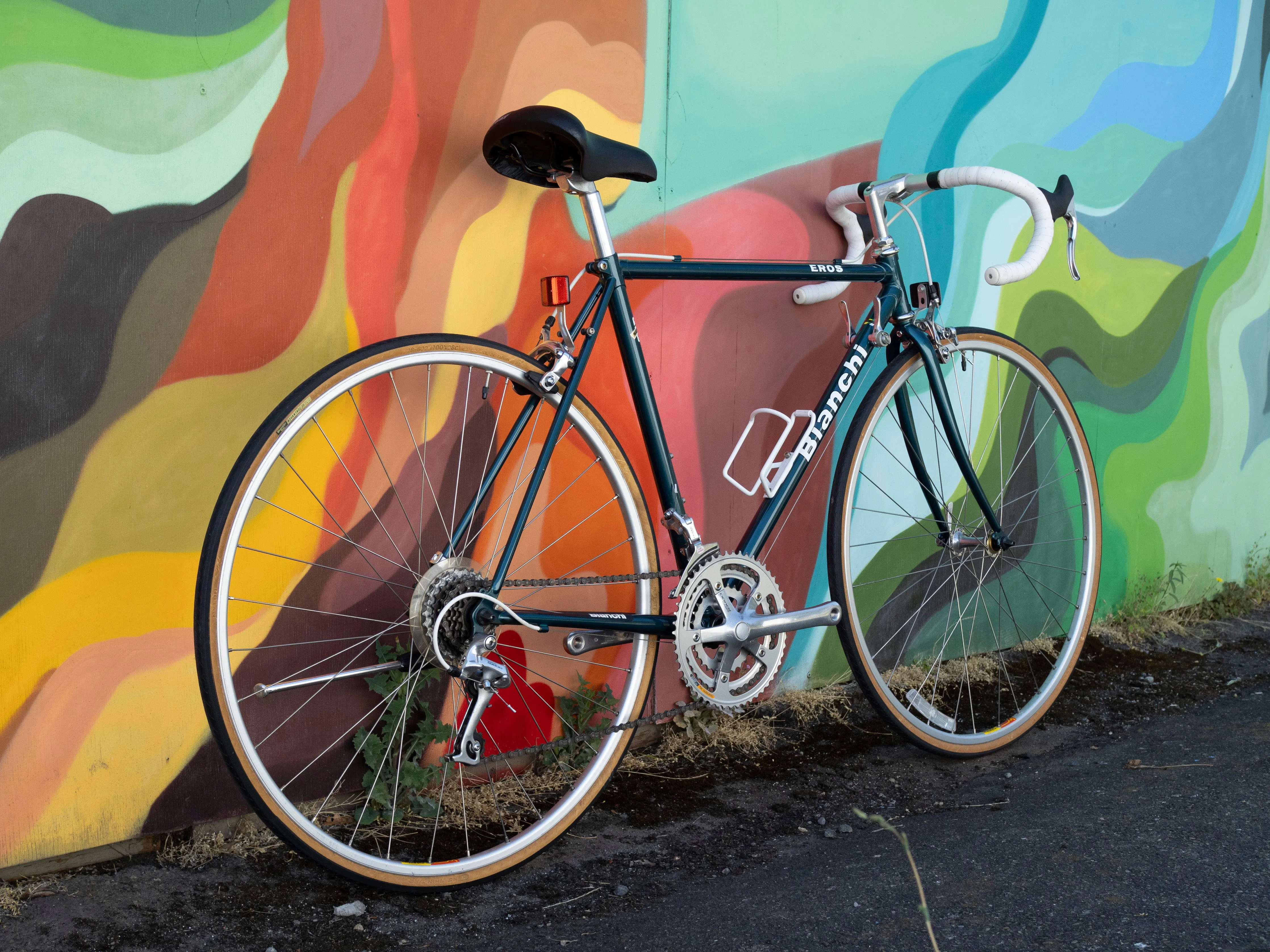 Bianchi Eros vintage road bike, 51cm/Medium, great condition, dark teal & white