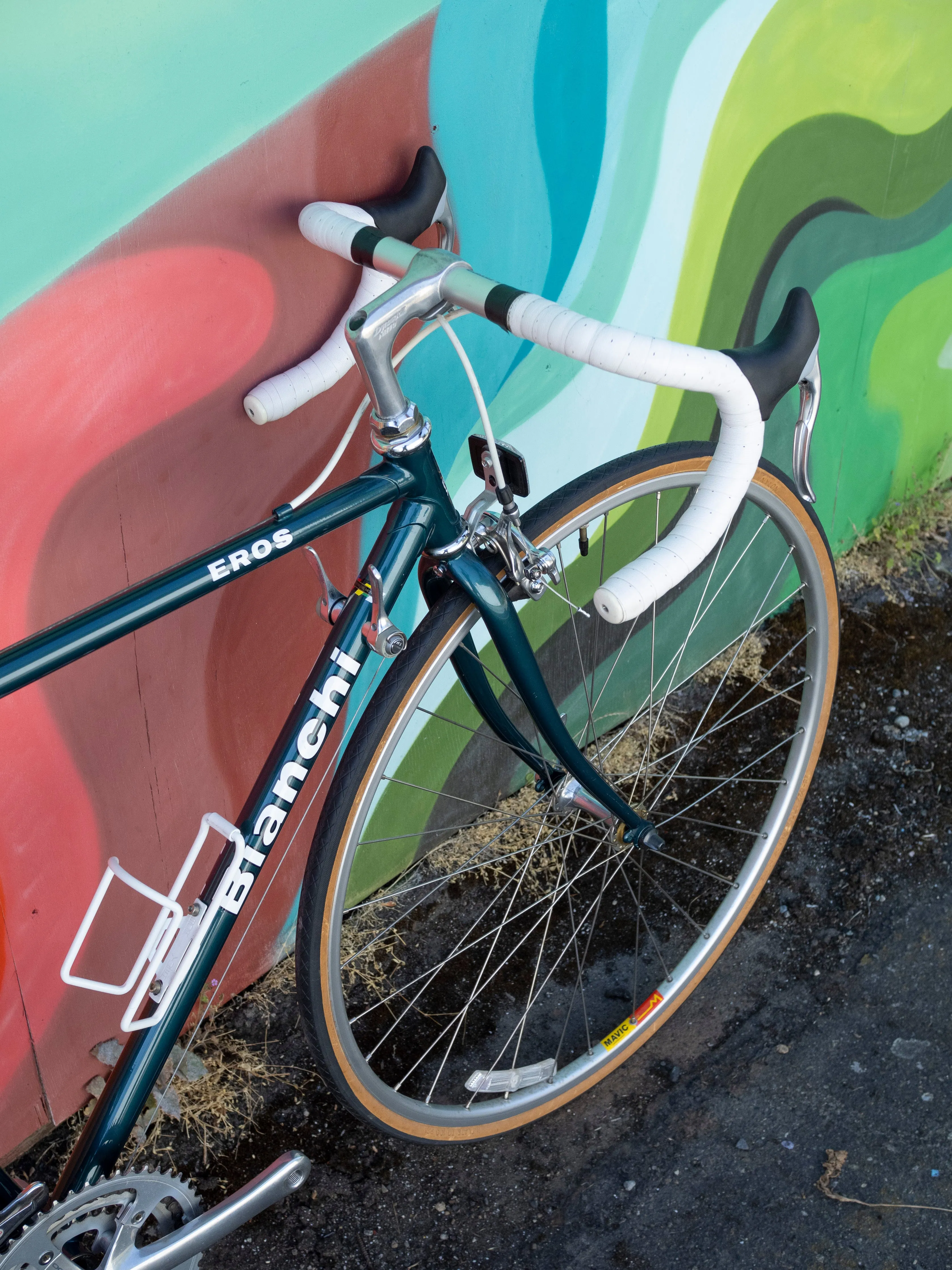 Bianchi Eros vintage road bike, 51cm/Medium, great condition, dark teal & white