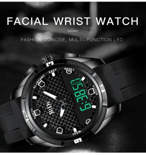 Bide.02 LED Dual Display Shock Rubber watch 