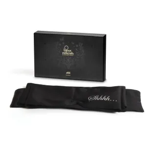 Bijoux Indiscrets Black Satin Luxury Blindfold for Bdsm Couples