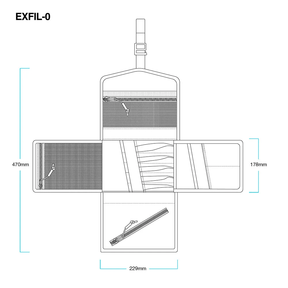 BILTWELL EXFIL-0 2.0 TOOL ROLL [BLACK]
