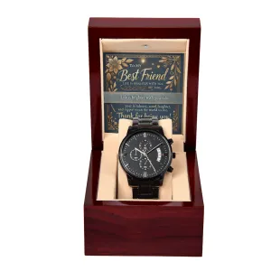 Black Chronograph Watch – A Timeless Gift for Your Best Friend