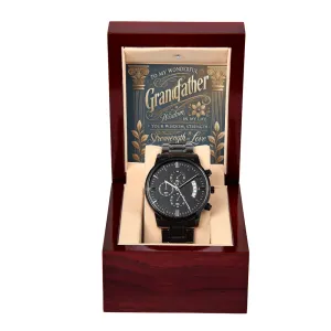 Black Chronograph Watch – A Timeless Gift for Your Grandfather