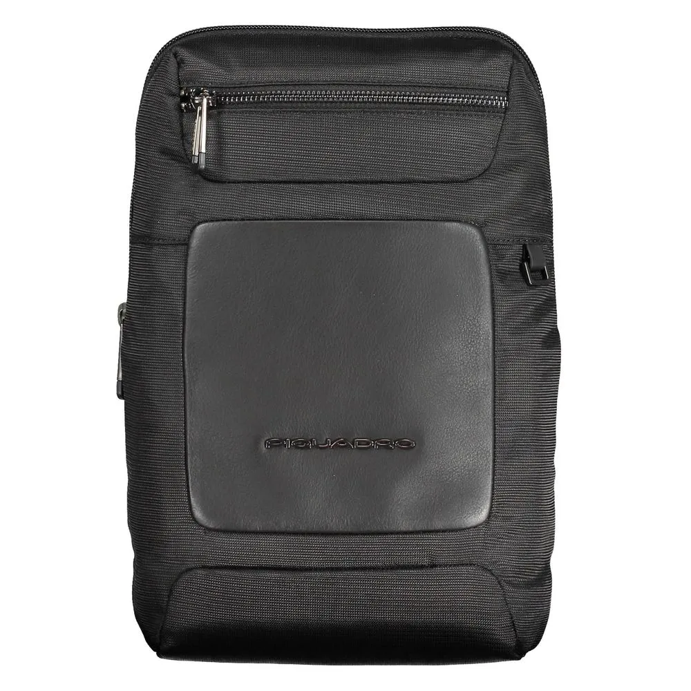 Black Recycled Polyethylene Men Shoulder Bag