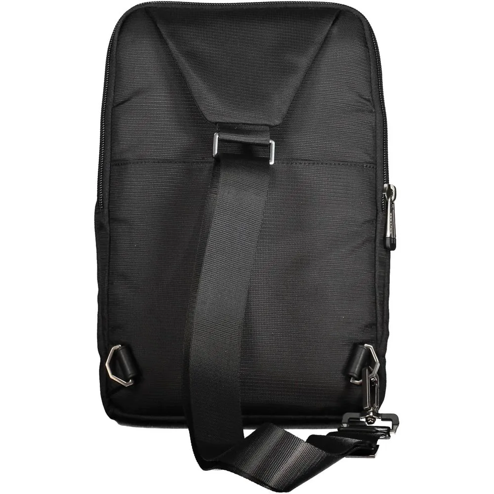 Black Recycled Polyethylene Men Shoulder Bag