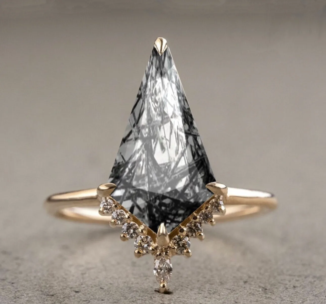 Black Rutile Ring