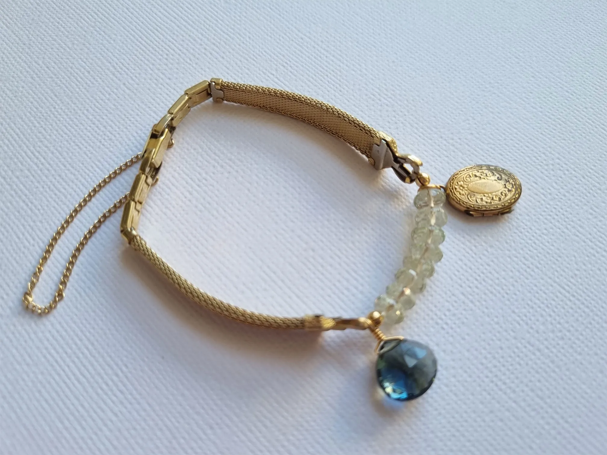 black velvet | vintage watch band bracelet
