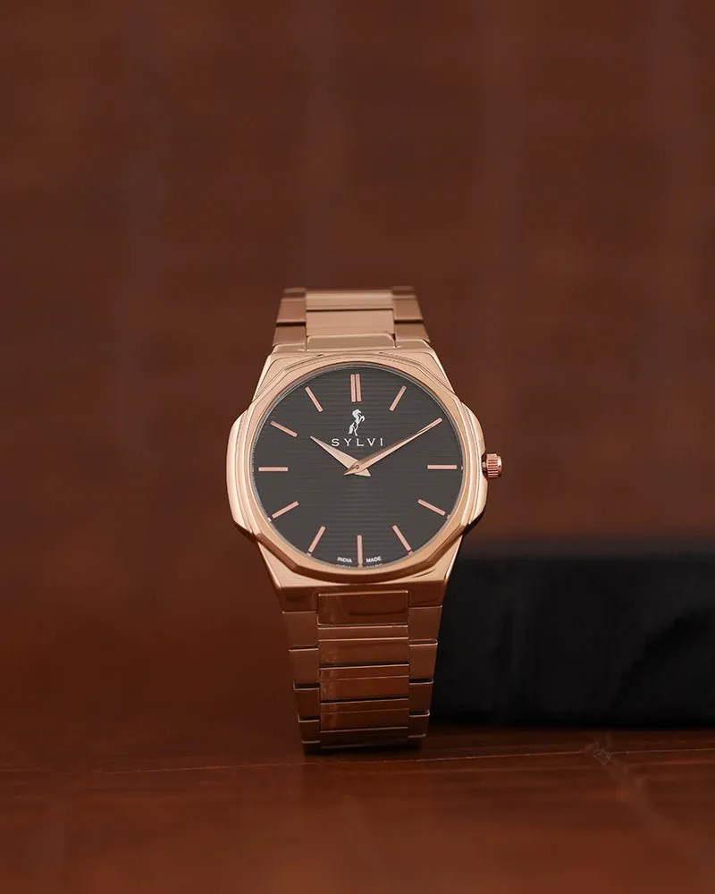 Blade Black Rosegold Steel