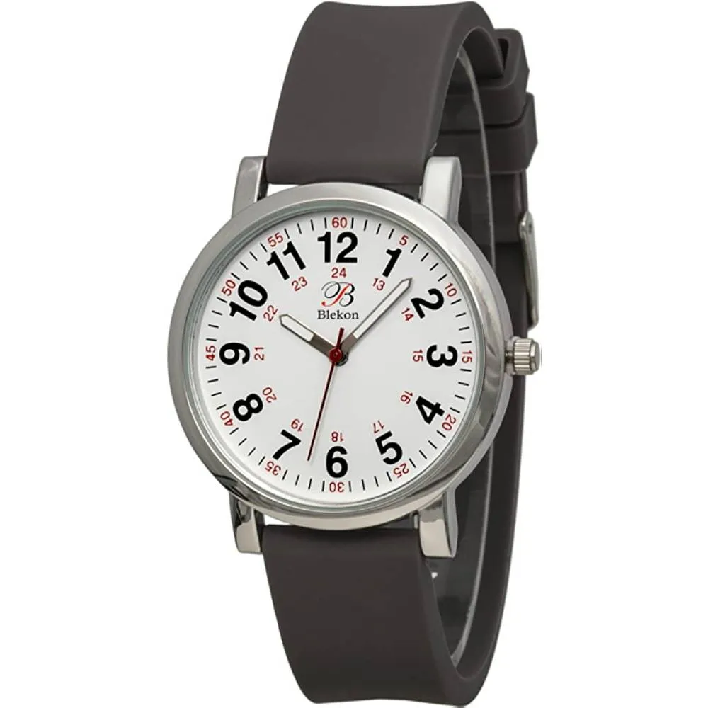 Blekon Original Nurse Watch for Medical Professionals and Students – Various Scrub Colors, Easy Read Dial, Military Time with Second Hand, Silicone Band, 3 ATM Water Resistant | Multiple Colors