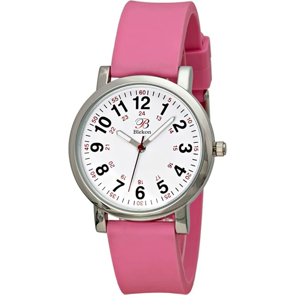 Blekon Original Nurse Watch for Medical Professionals and Students – Various Scrub Colors, Easy Read Dial, Military Time with Second Hand, Silicone Band, 3 ATM Water Resistant | Multiple Colors