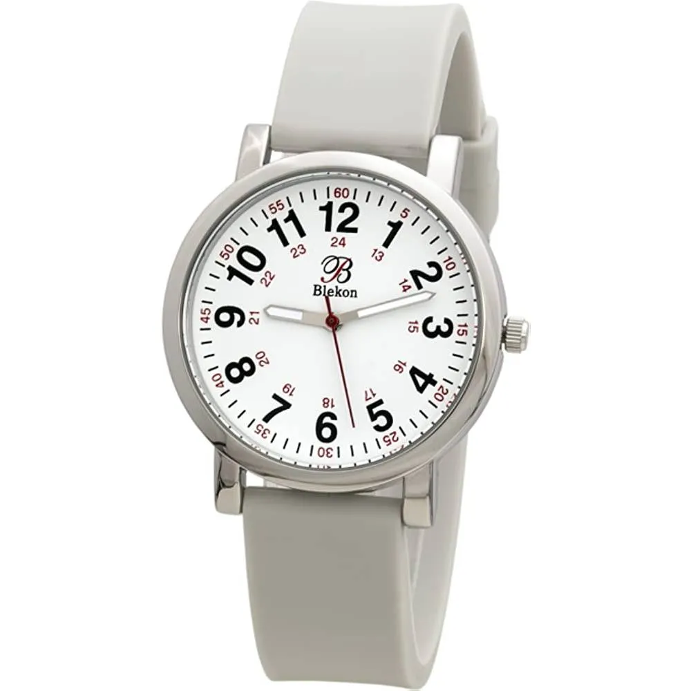 Blekon Original Nurse Watch for Medical Professionals and Students – Various Scrub Colors, Easy Read Dial, Military Time with Second Hand, Silicone Band, 3 ATM Water Resistant | Multiple Colors