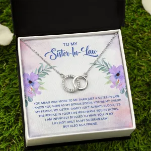 Blessed to have you-Perfect Pair Circle Necklace for Sister In Law