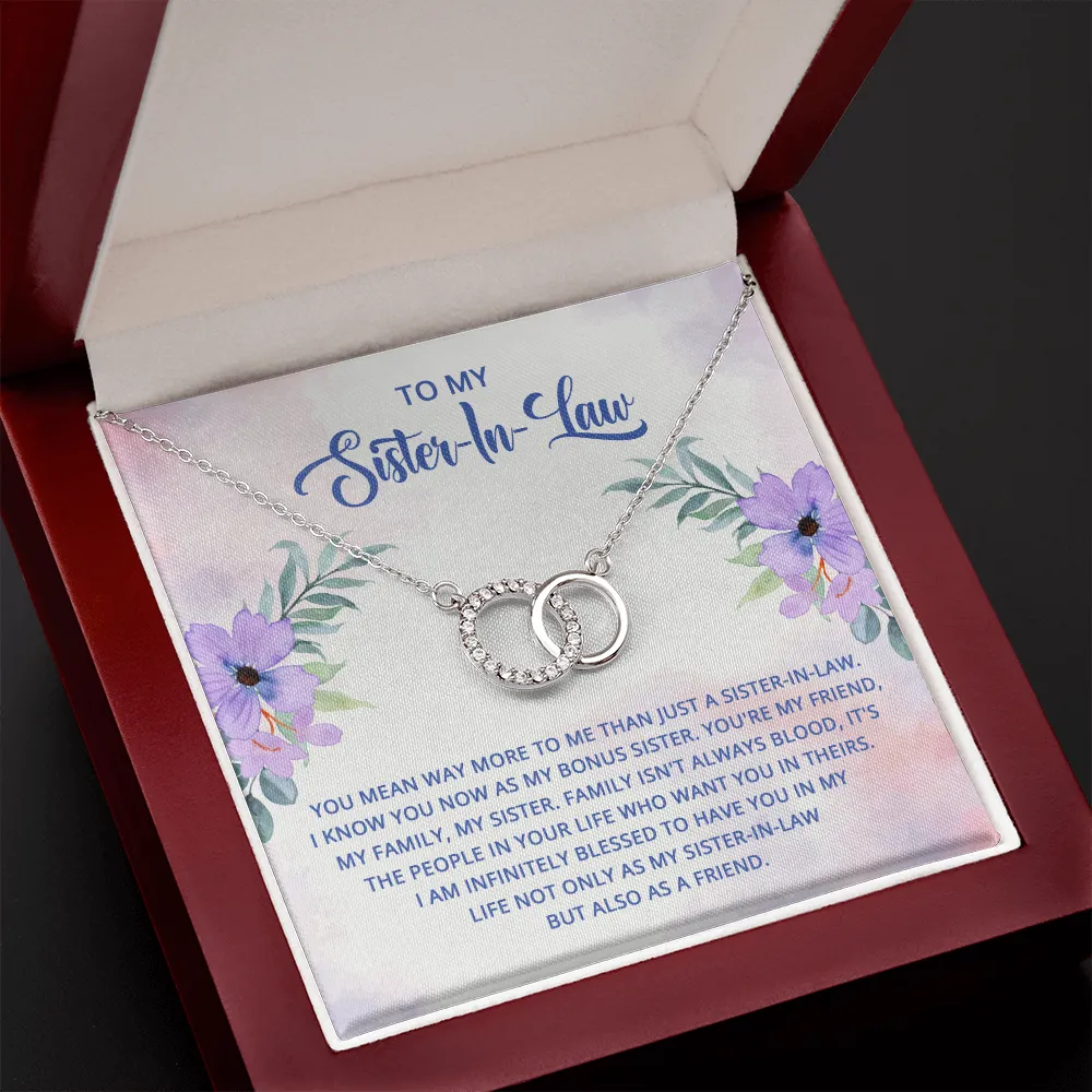 Blessed to have you-Perfect Pair Circle Necklace for Sister In Law