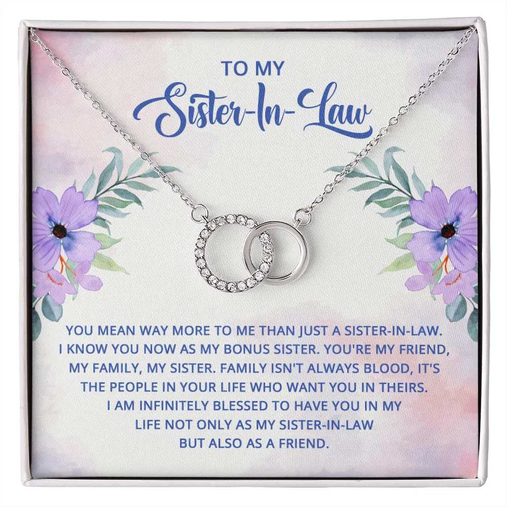 Blessed to have you-Perfect Pair Circle Necklace for Sister In Law