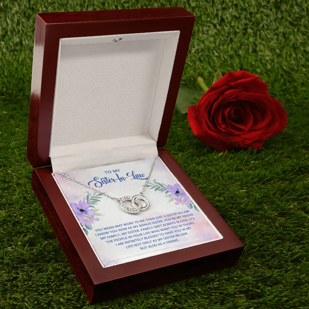 Blessed to have you-Perfect Pair Circle Necklace for Sister In Law