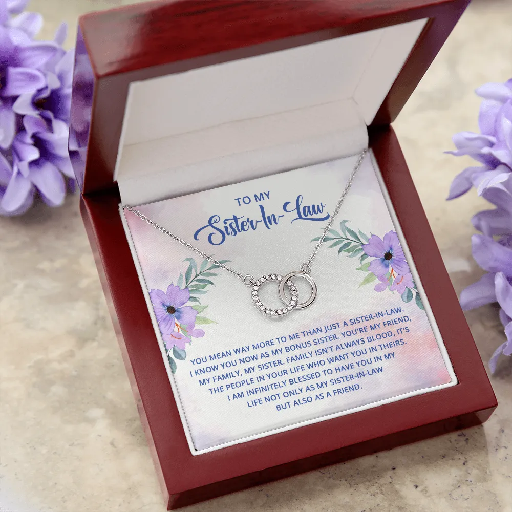 Blessed to have you-Perfect Pair Circle Necklace for Sister In Law