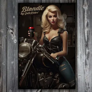 Blondie Pin-Up Limited Edition Retro Metal Plaque Sign