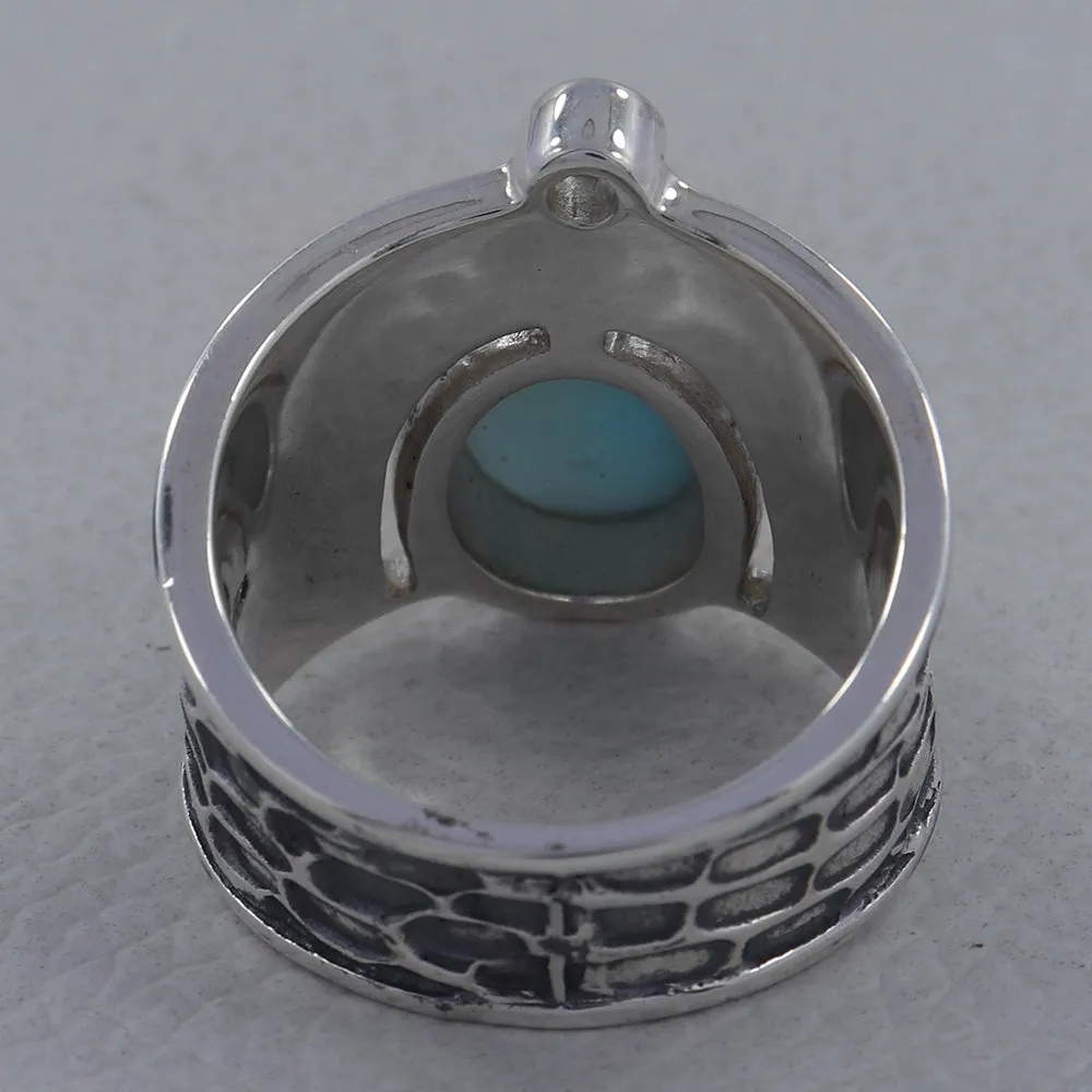 Blue Topaz Silver Ring