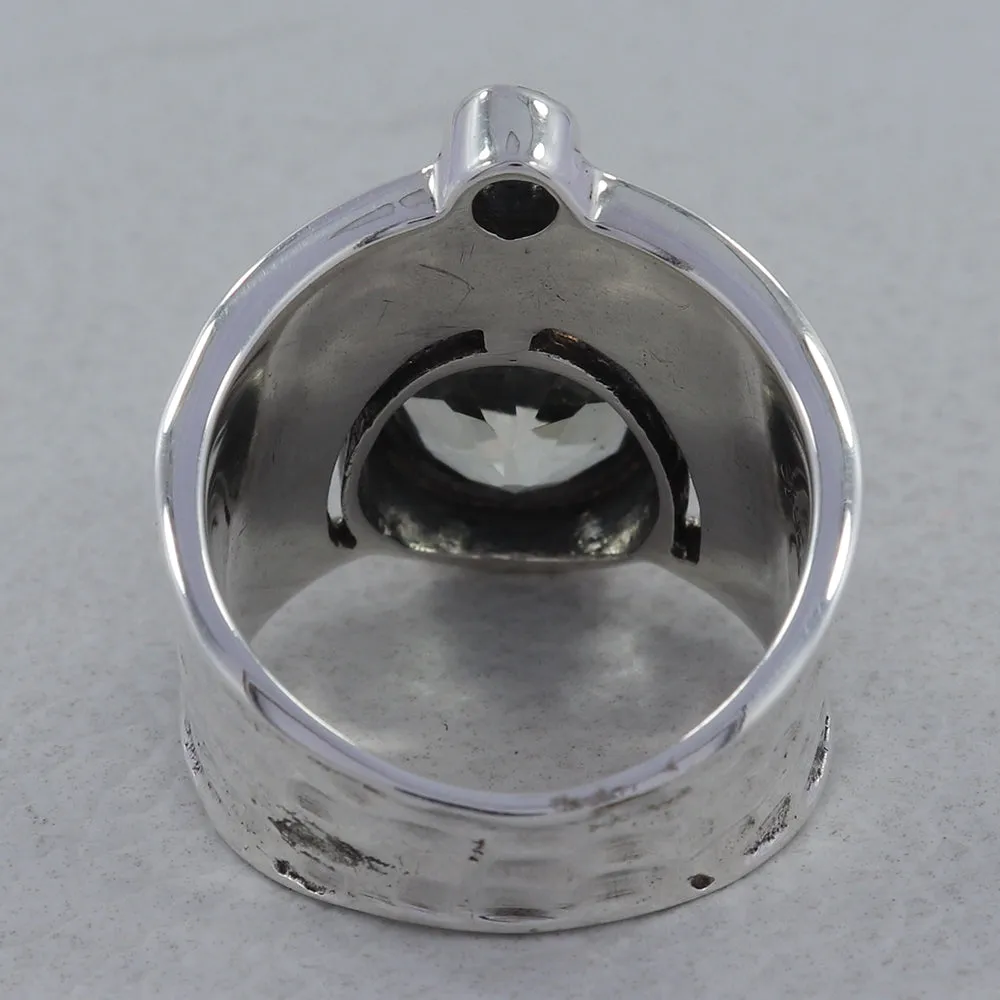 Blue Topaz Silver Ring