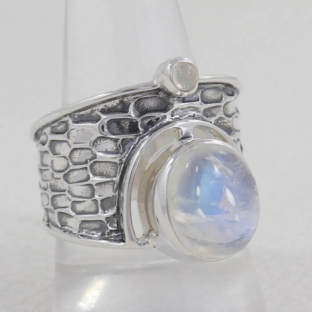Blue Topaz Silver Ring