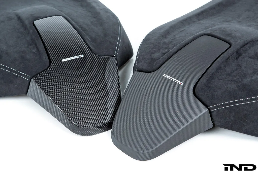 BMW M Performance Sedan Carbon and Alcantara Seat Back Set