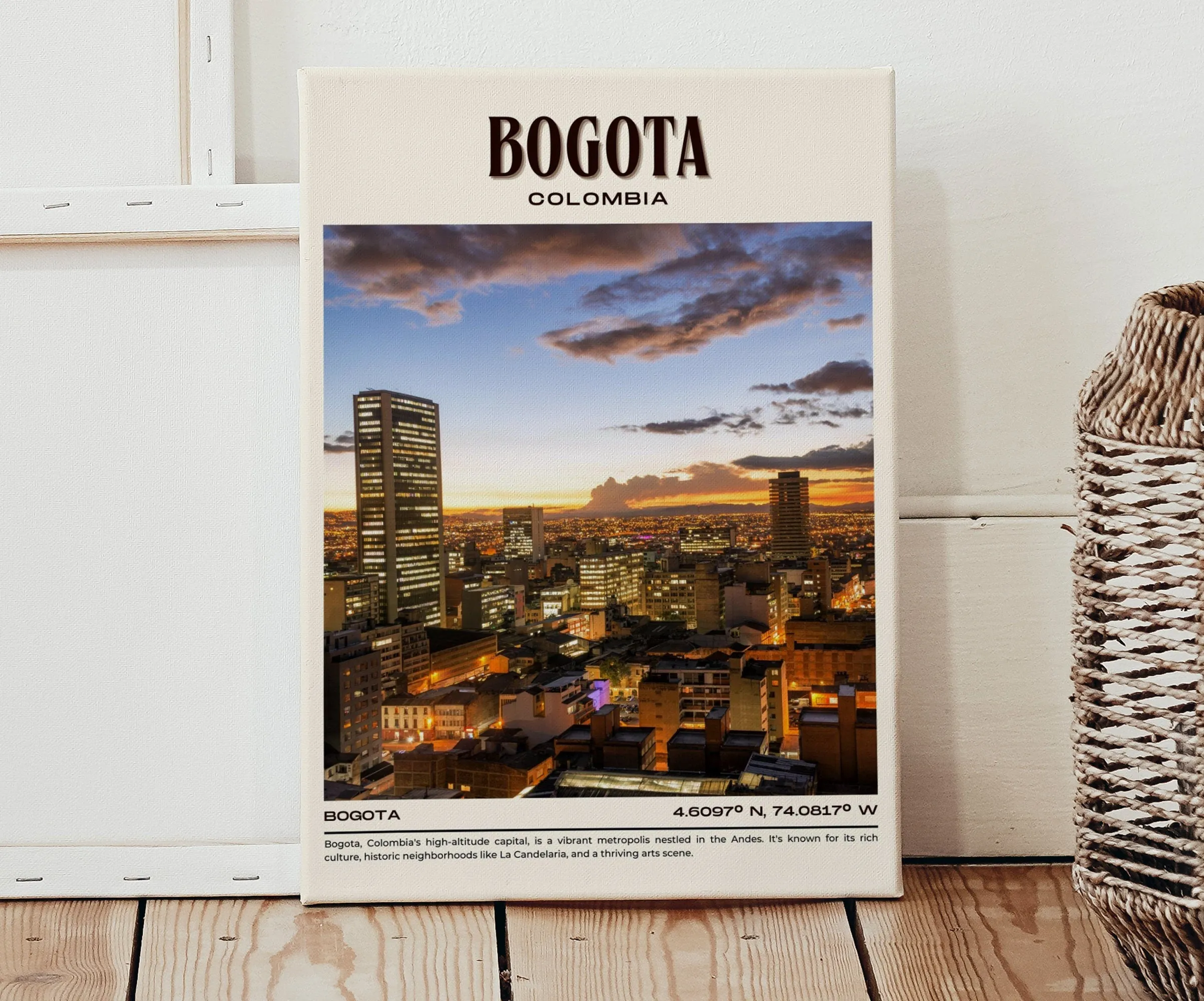 Bogota Vintage Wall Art, Colombia
