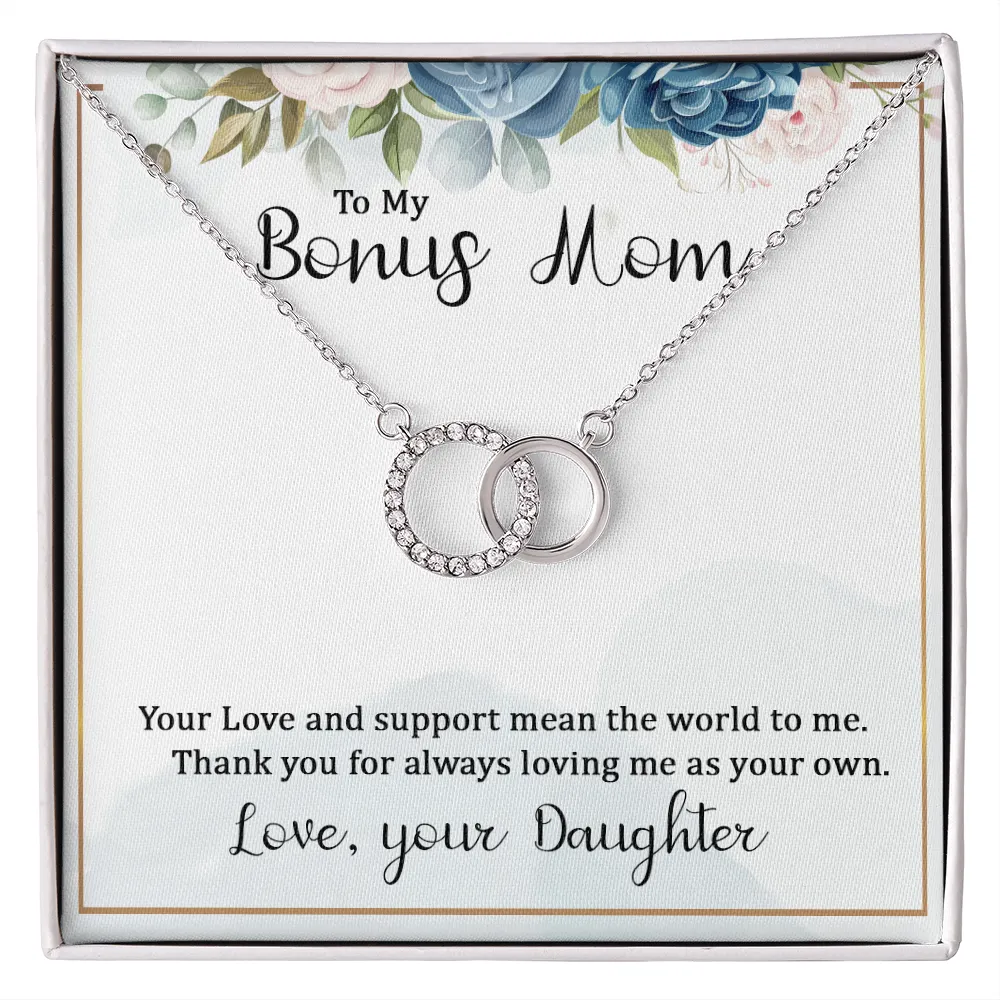 Bonus Mom Circle Necklace- You mean the world to me