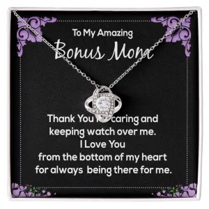 Bonus Mom Necklace Gift - Amazing Bonus Mom