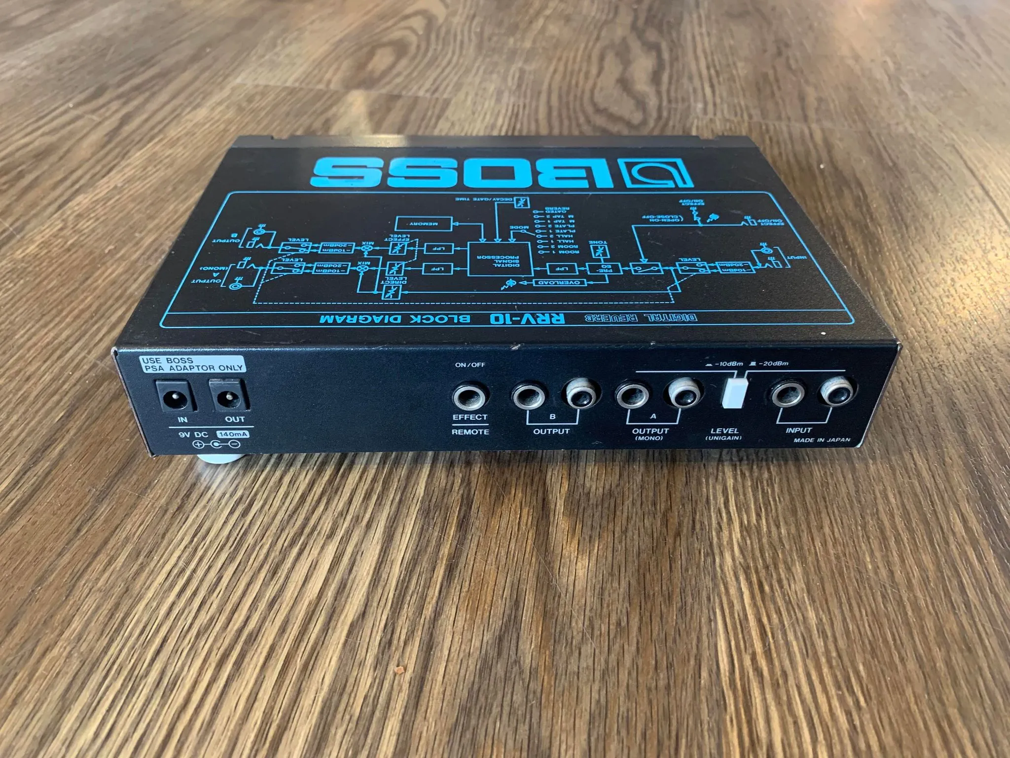 Boss RRV-10 Digital Reverb Micro Rack Made in UK, USED