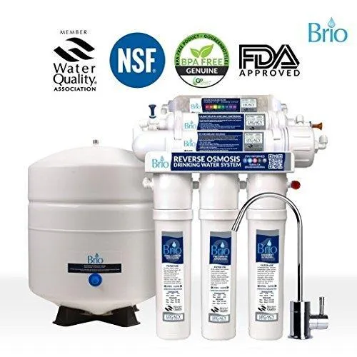 Bottleless Countertop Water Dispenser w/ 6 stage EZ Change R/O Filtration System by Brio and Magic Mountain Water Products Red
